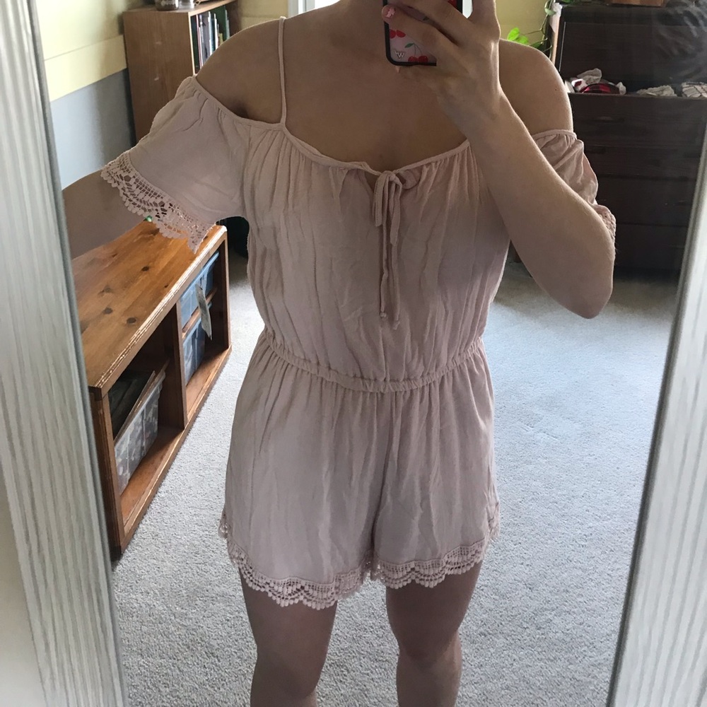 Blush pink romper!